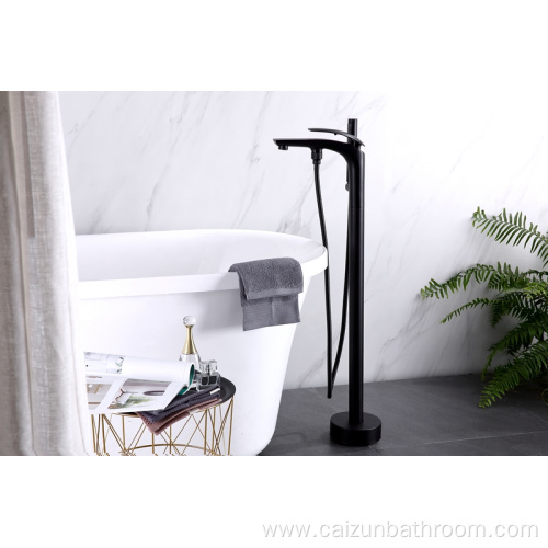 Black Freestanding Bath Taps